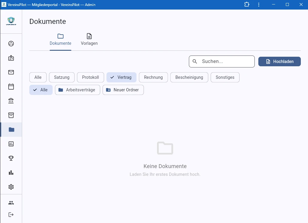 Kategorie Vertrag mit Unterordnern