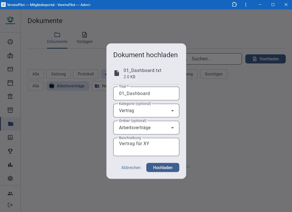 Alle Upload-Felder ausgef&uuml;llt
