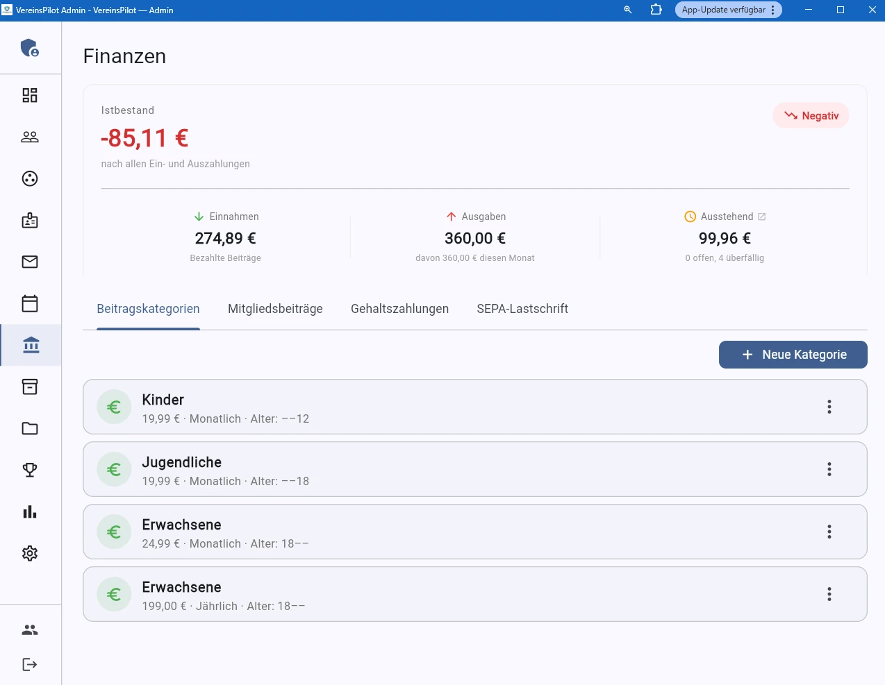 Alle Beitragskategorien in der &Uuml;bersicht