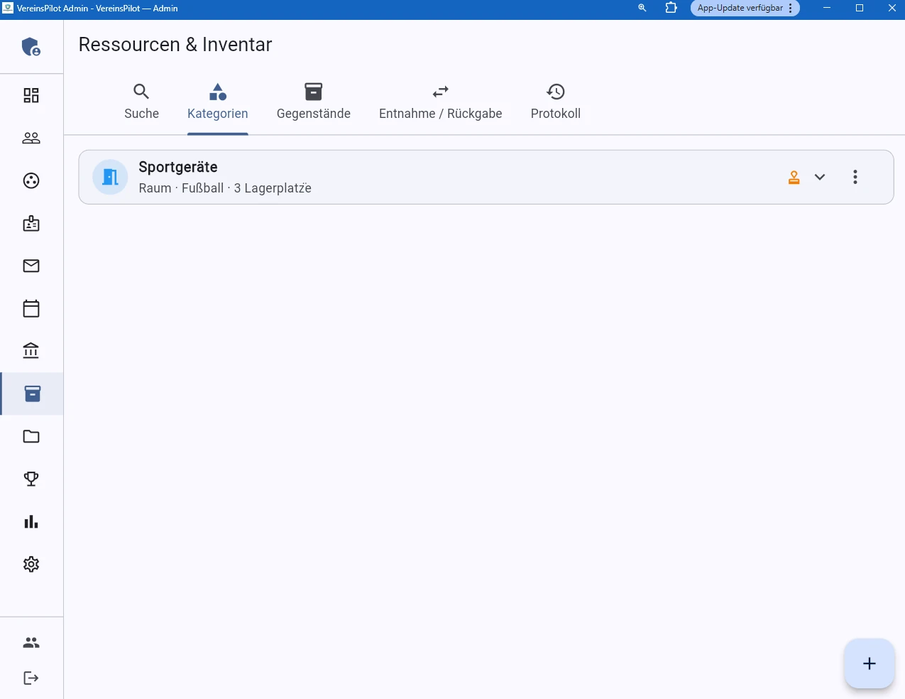 Kategorien&uuml;bersicht mit Ressourcentypen