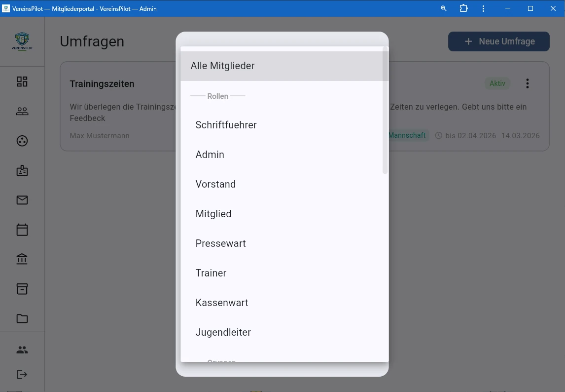 Zielgruppen-Targeting nach Rollen oder Gruppen