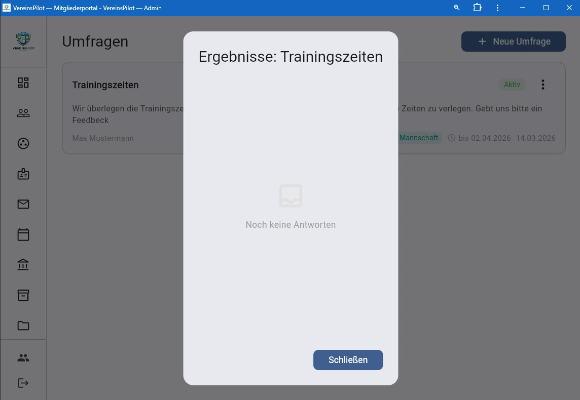 Ergebnisansicht mit Balkendiagrammen